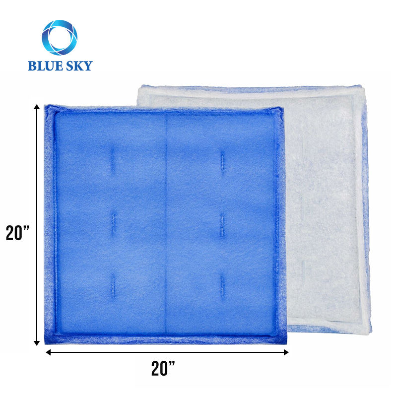 Filtro de entrada pegajoso del filtro de aire de admisión del prepanel de pintura de la cabina de pintura del marco del alambre del cielo azul de 20' x 20'