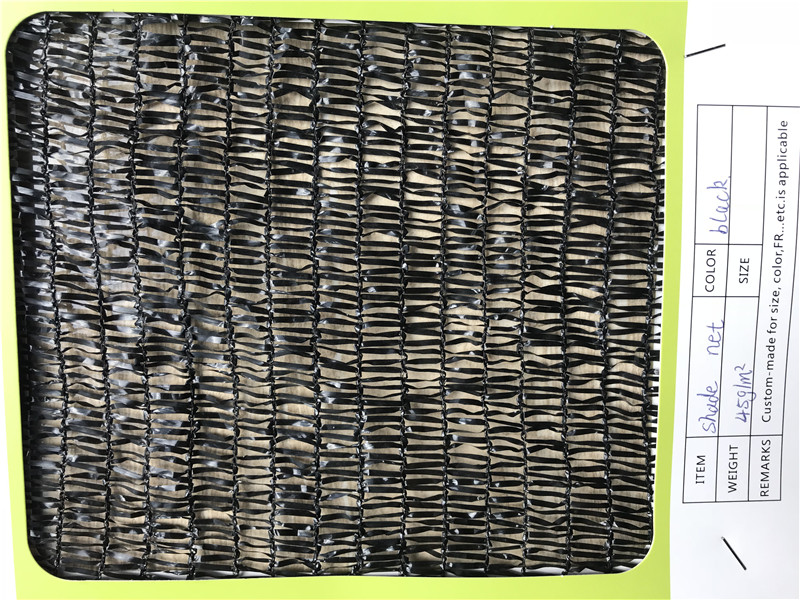 45GSM Black Shade Net UV Resistant Fabric for Greenhouse
