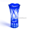 handmade best sell cobalt blue artificial glass vase
