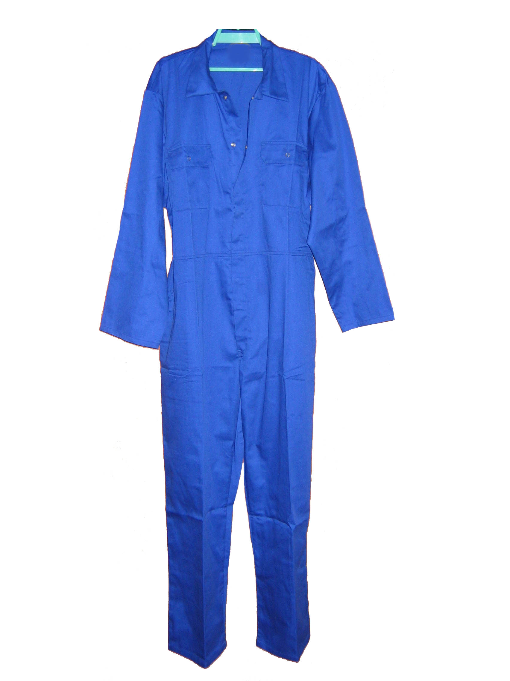 Royal blue worker safety coverall