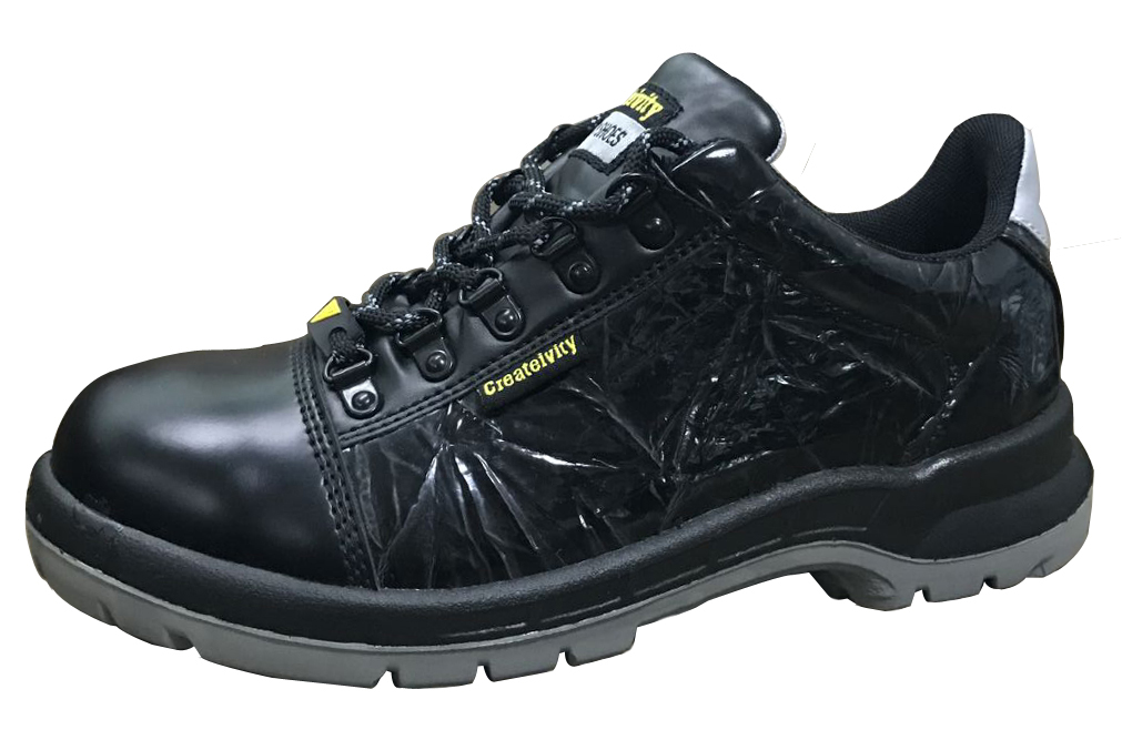New design PU injection steel toe work shoes for men