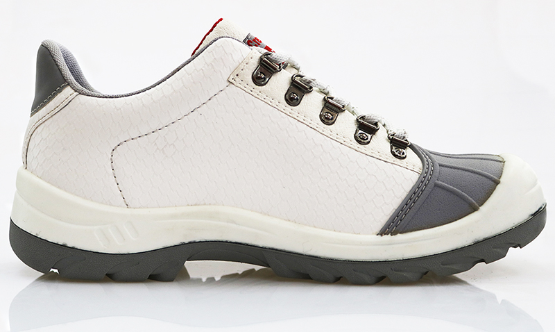 Low ankle food industry steel toe white safety shoes