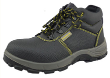 Genuine leather pu sole steel toe safety boot