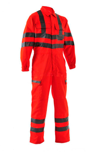 High visibility flame retardant working coverall