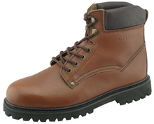 97021 waxy full grian leather goodyear welted boots with steel toe