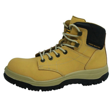 0160 hot sales split nubuck leather steel toe industrial safety boots men