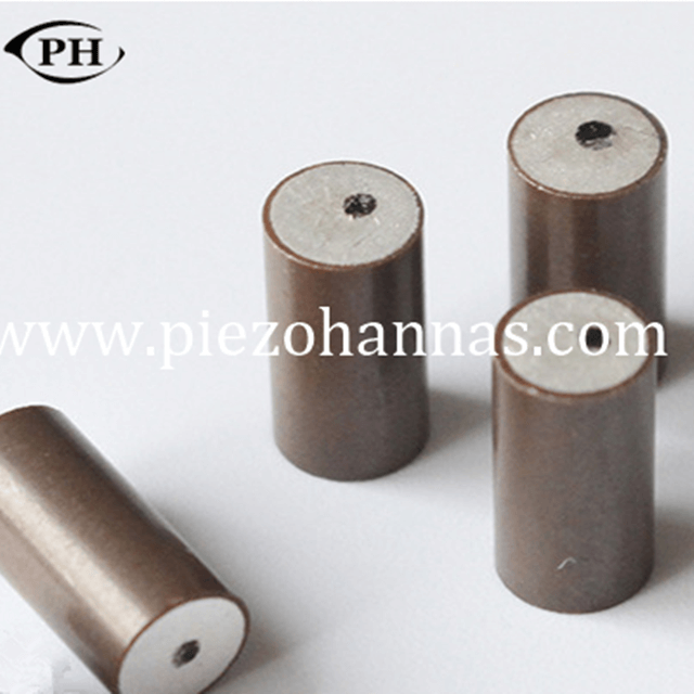 high sensitivity piezo cylinder transducer in series for thickness sensor