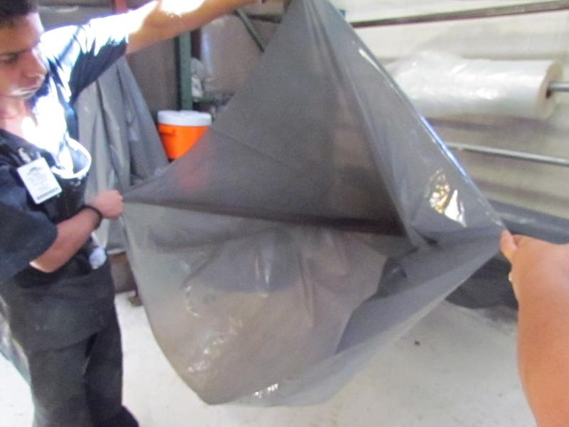 Bolsas de polietileno para escombros para construcción.