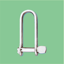 S/S STAMP HALYARD SHACKLE WITH DOUBLE PINS