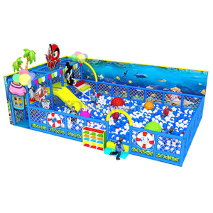 Ocean Theme Amusement Park Soft Children Ball Pool with Slide