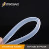 Manguera de silicona de grado alimenticio transparente curada platimun de alta presión flexible