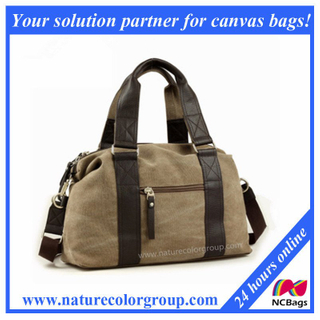 Man′s Canvas Travelling Shoulder Handbag Bag