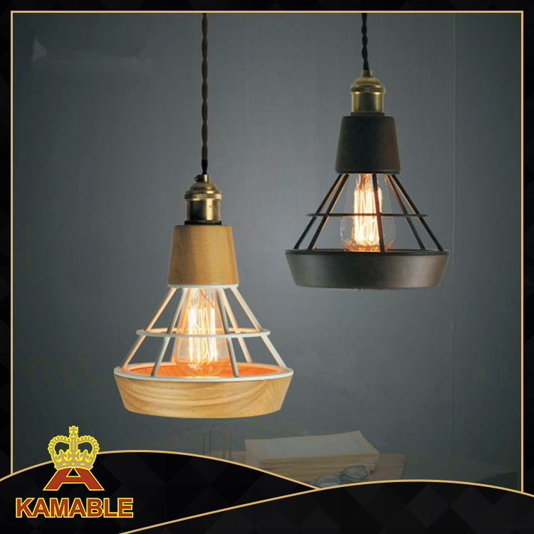 Подвесной светильник из современного деревянного железа (KA2906/S)