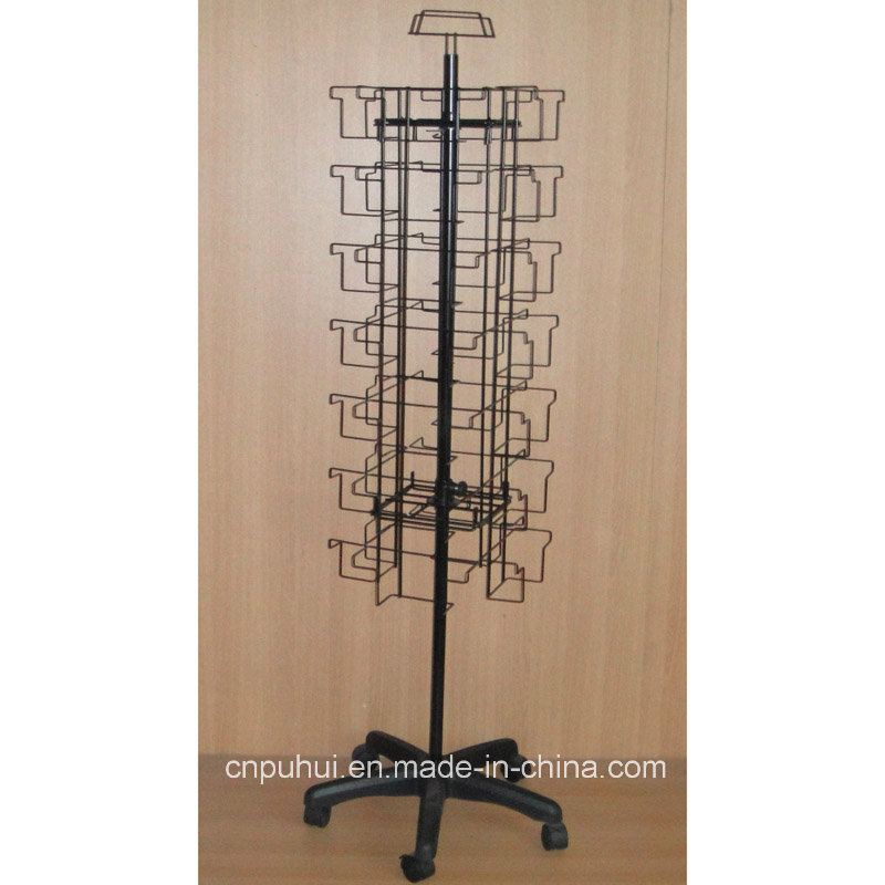 28 Pockets Floor Rotating Card Rack (PHY2002) Buy Rotating Card Rack
