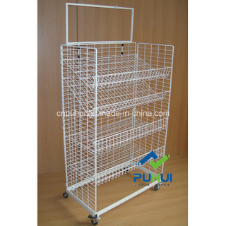 Four Layer Adjustable Wire Shelf Rack (PHY306)