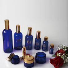 Blue Glass Dropper Bottles