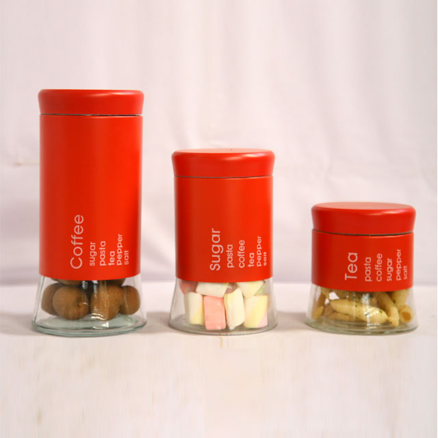 Red Coffee Canister