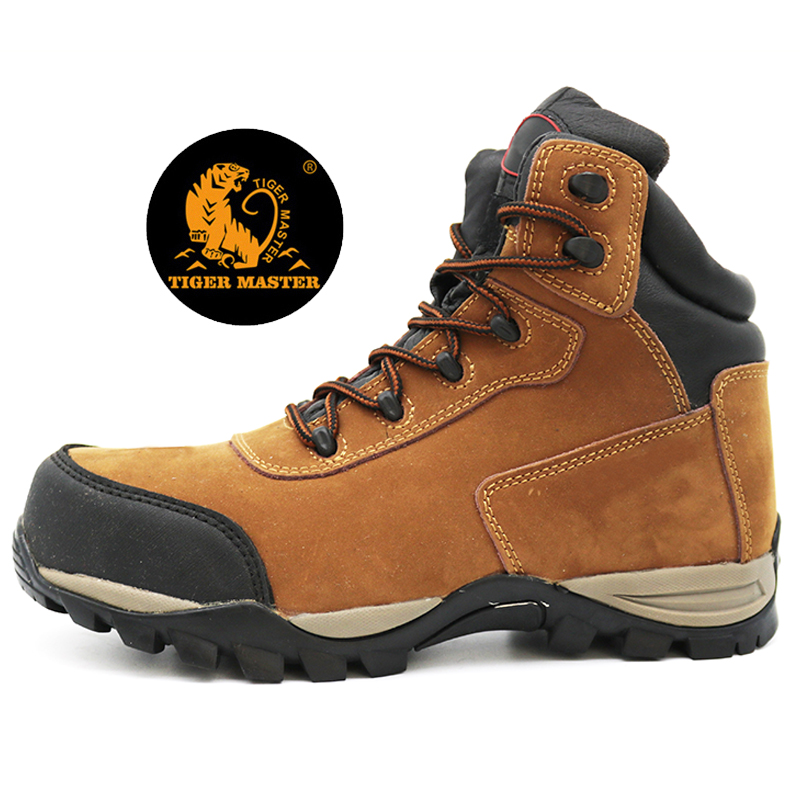 Oil Resistant Anti Slip Suede Leather Lining Steel Toe Safety Shoes To Chile
