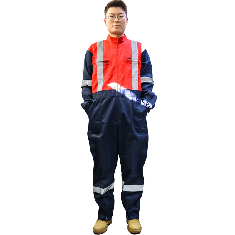 240 Grams Polyester High Visibility Reflective Safety Coveralls