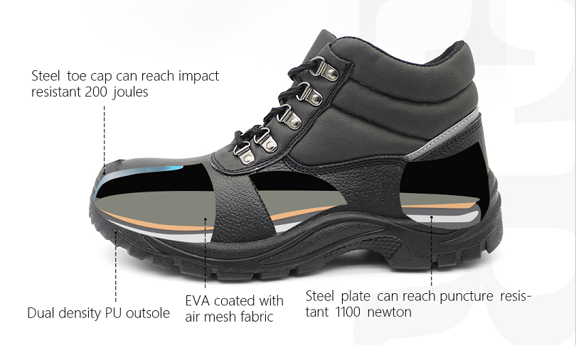 Anti Slip Cheap Price Industrial Safety Shoes Steel Toe