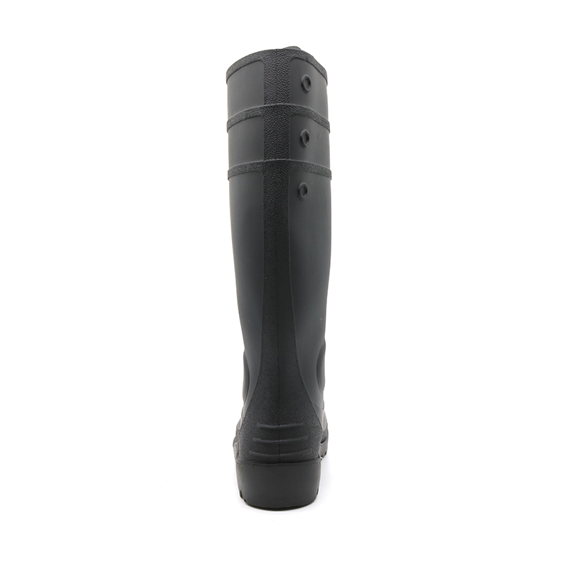 CE Anti Slip Steel Toe Mid Plate Pvc Safety Rain Boots