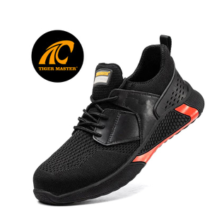 Non Slip Steel Toe 3D Fly Knit Safety Shoes Sports Light Weight