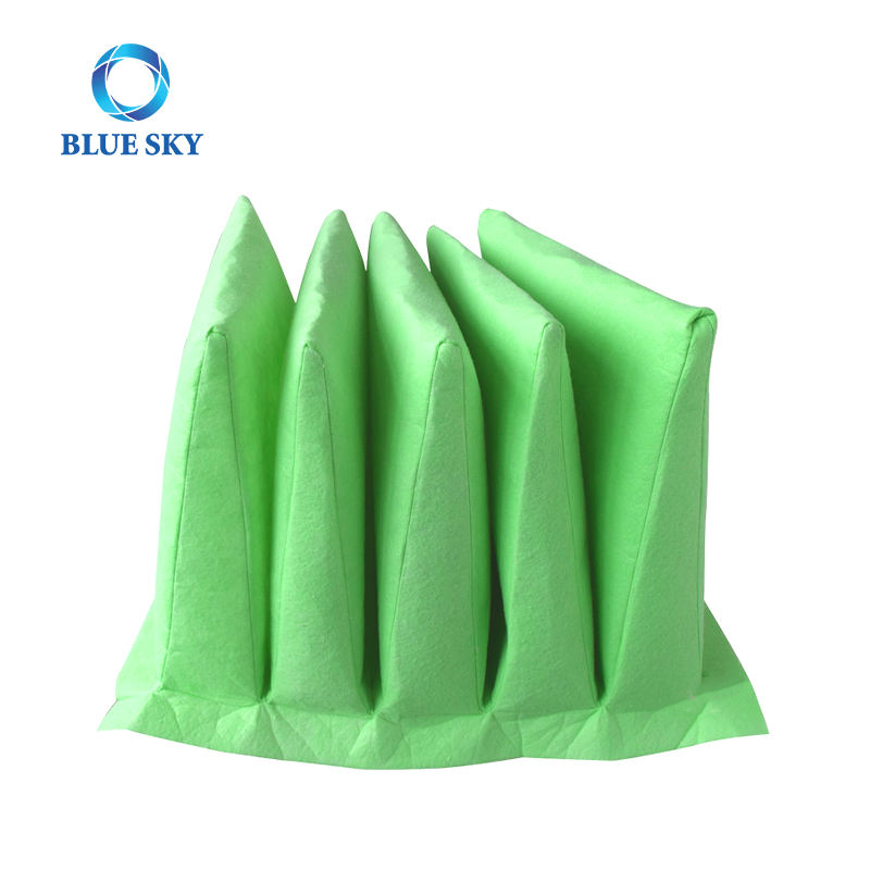 Bolsa de filtro de aire sin marco de bolsillo de alta calidad inicial de fibra sintética de eficiencia media