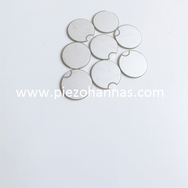 Disco piezocerámico de cerámica piezoeléctrica blanda de alta sensibilidad para caudalímetros ultrasónicos