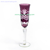 Delicate Hand Engraved Long-stem Glass Champagne Flute for Wedding And Party