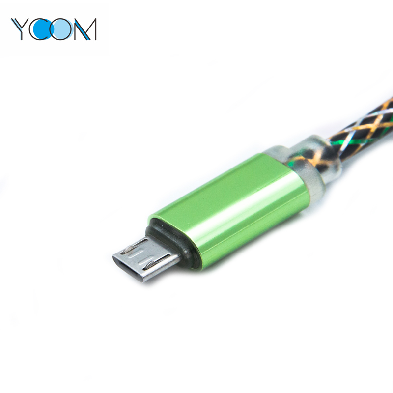 Cable cargador USB con carcasa de aluminio para micro