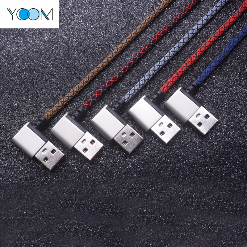 90 degree Playing Games Micro USB Charging Data Cable