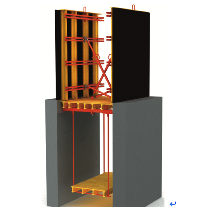 Shaft Platform System Buy Shaft Platform System Core Wall Formwork System Cran Lift Platform Product On Ngm