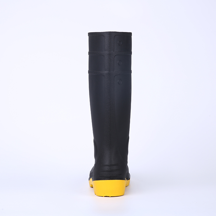 Steel toe safety rain boots