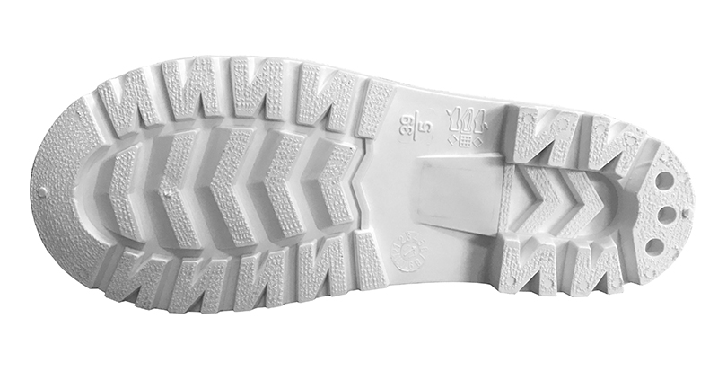 Food industry white steel toe pvc rain boots