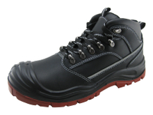 2015-2016 new style genuine leather industrial safety shoes