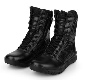 Genuine leather military combat boots