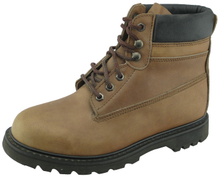 97020 waxy full grian goodyear welted boots with steel toe