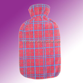 Rubber Hot Water Bottles W/Cloth Cover