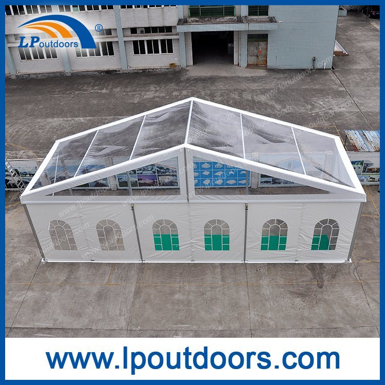 Tienda transparente al aire libre del partido de la cubierta el 15m del tejado para la capacidad 500 