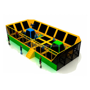 Indoor Commercial Kids Gym Trampoline Park with Net 