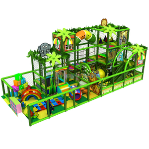 Jungle Themed Three Levels Amusement Soft Indoor Playground Equipment for Kids