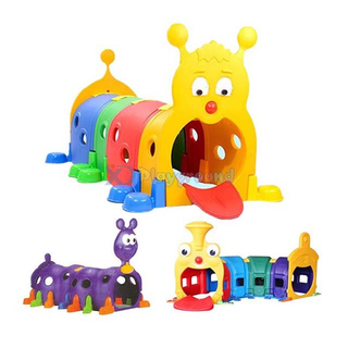 Amusement Park Small Various Color Kid Plastic Play Tunnel