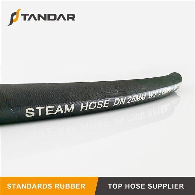 EN853 1SN 1 Tubo de manguera de vapor de caucho trenzado reforzado con alambre de acero flexible de alta presión