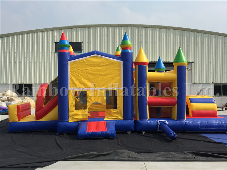 RB5054-1（8x4m） Inflatable Colorful Truck Obstacle Course/Simple Design Inflatable Obstacle For Sale