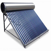 Calentador de agua solar residencial de baja presión verde