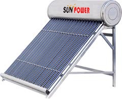 potente calentador de agua solar compacto de baja presión