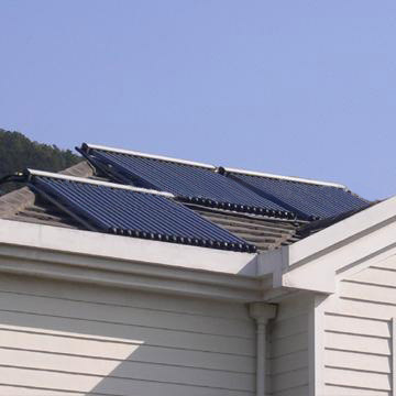 Tubo de calor presurizado de vidrio Calentador de agua solar
