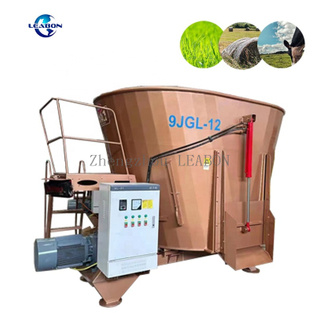 Total Mixed Ration Feeding Fodder Machine 5cbm Horse Cattle Vertical Tmr Feed Mixer