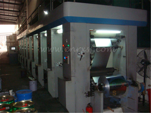 Rotogravure label aluminum foil printing machine