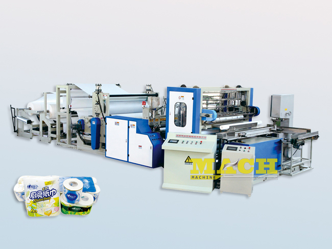 Automatic Toilet Paper & Color Lamination Gluing Kitchen Paper Towel Manufacturing Line